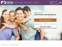 Tablet Screenshot of littleriverfamilydental.com